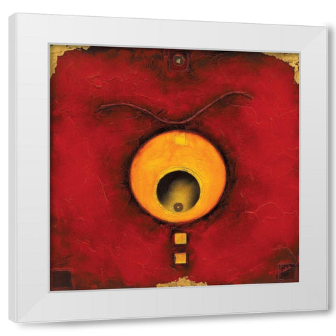 La pierre gravee White Modern Wood Framed Art Print by Arthure