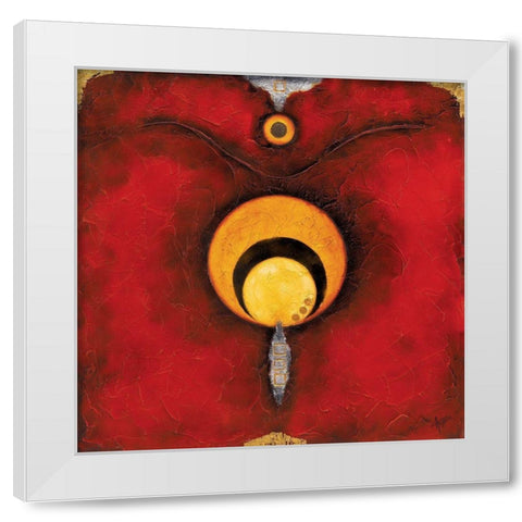 Trois a la suite White Modern Wood Framed Art Print by Arthure