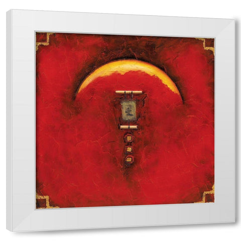 Suite bambou White Modern Wood Framed Art Print by Arthure