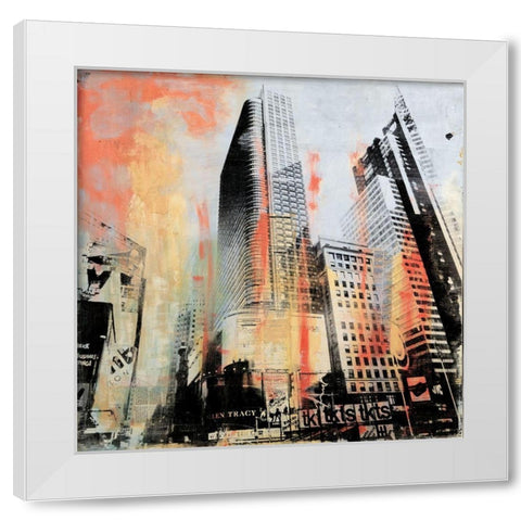 Allen Tracy New York White Modern Wood Framed Art Print by JMG