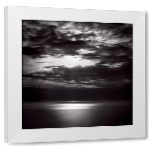 Cap Corse White Modern Wood Framed Art Print by Poli, Jean-Philippe