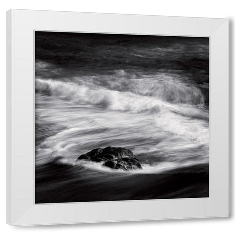 Ajaccio White Modern Wood Framed Art Print by Poli, Jean-Philippe