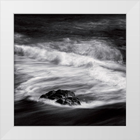 Ajaccio White Modern Wood Framed Art Print by Poli, Jean-Philippe