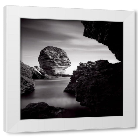 Bonifacio White Modern Wood Framed Art Print by Laurenceau, Gerard