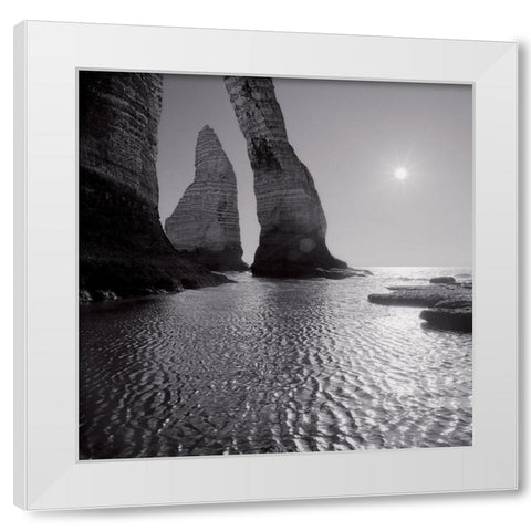 Etretat White Modern Wood Framed Art Print by Laurenceau, Gerard
