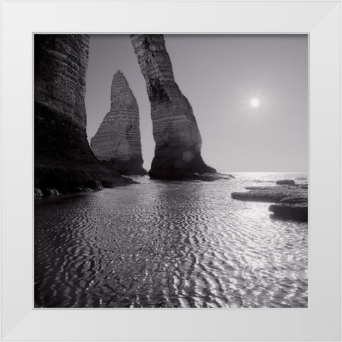 Etretat White Modern Wood Framed Art Print by Laurenceau, Gerard