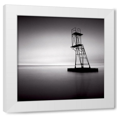 Le Treport White Modern Wood Framed Art Print by Laurenceau, Gerard