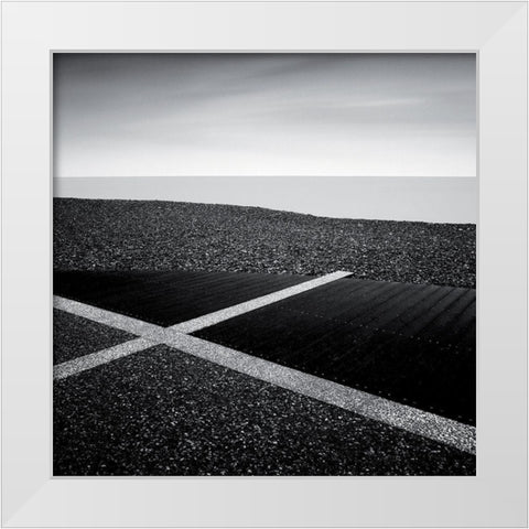 Sainte Margue White Modern Wood Framed Art Print by Laurenceau, Gerard