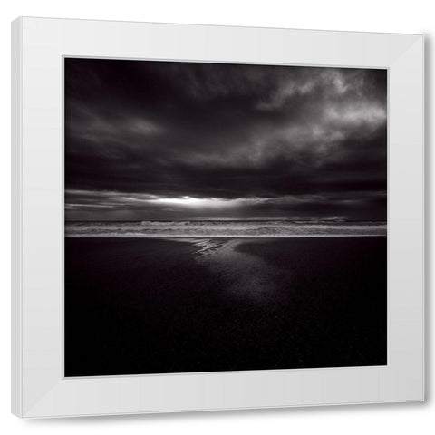 Venu de la mer White Modern Wood Framed Art Print by Etchepare, Alain