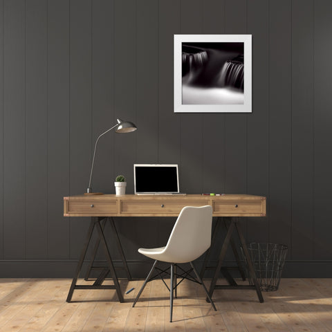 Ou secoule mes reves White Modern Wood Framed Art Print by Etchepare, Alain