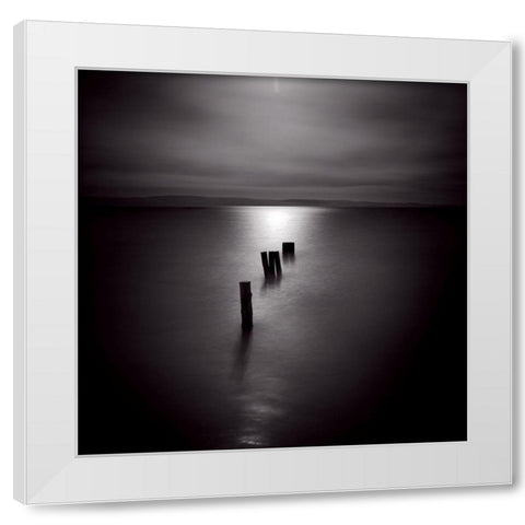 1.3.4 White Modern Wood Framed Art Print by Etchepare, Alain