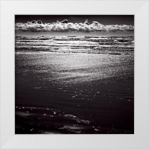 Perles de soleil White Modern Wood Framed Art Print by de Lattre, Pascal