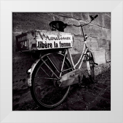 Liberation White Modern Wood Framed Art Print by de Lattre, Pascal