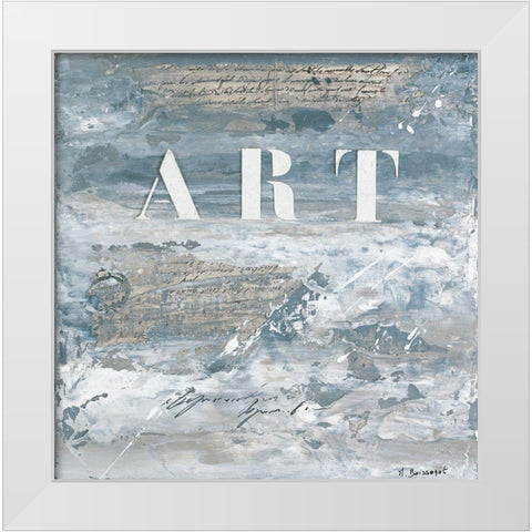 Art White Modern Wood Framed Art Print by Boissonot, Michelle