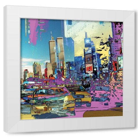 Souvenance NYC White Modern Wood Framed Art Print by Bouteiller, Cedric