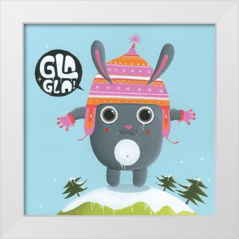 Lapin peruvien White Modern Wood Framed Art Print by MKT4