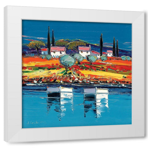 Soir a Porquerolles White Modern Wood Framed Art Print by Corbiere