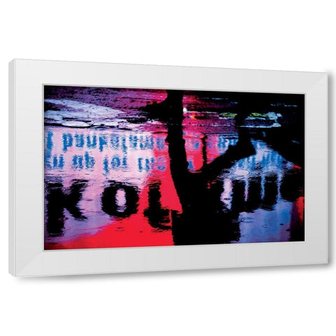 NY Reflets I White Modern Wood Framed Art Print by Setboun, Michel