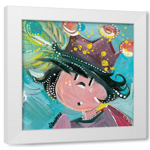 A lore e du bois White Modern Wood Framed Art Print by Bonnevay, Chantal