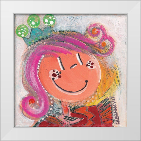 En tenue de fe te White Modern Wood Framed Art Print by Bonnevay, Chantal