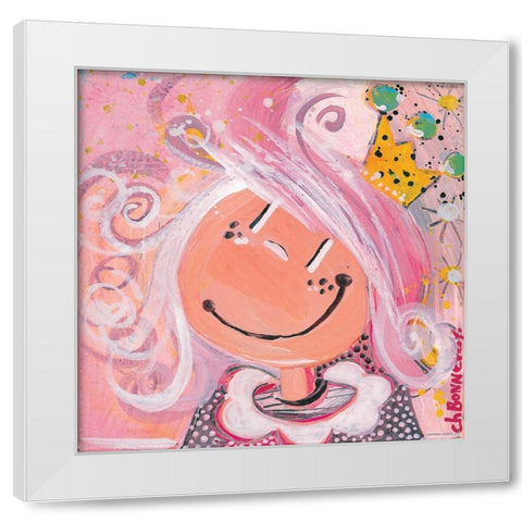 Un dimanche a la campagne White Modern Wood Framed Art Print by Bonnevay, Chantal