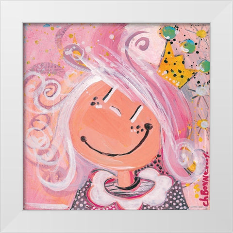 Un dimanche a la campagne White Modern Wood Framed Art Print by Bonnevay, Chantal