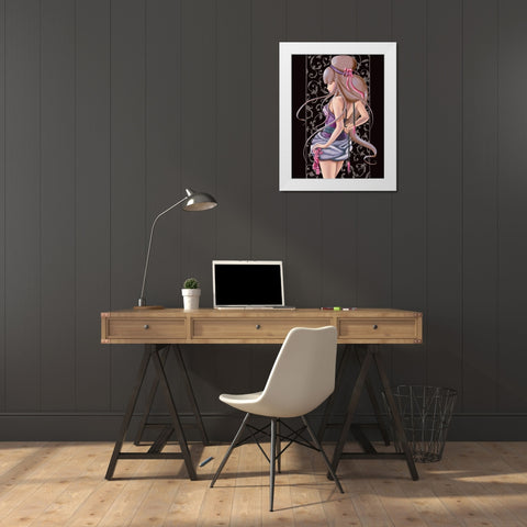 Lilou Boudoir White Modern Wood Framed Art Print by Rhumeur, Aurelie