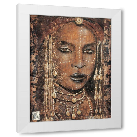 Regard Peul White Modern Wood Framed Art Print by Arietti, Fabienne