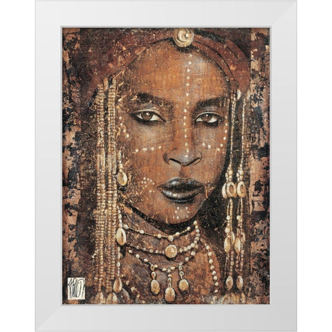 Regard Peul White Modern Wood Framed Art Print by Arietti, Fabienne