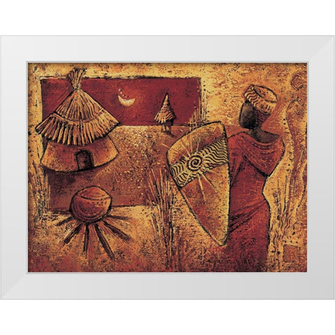 De lautre cote White Modern Wood Framed Art Print by Vital, Isabelle