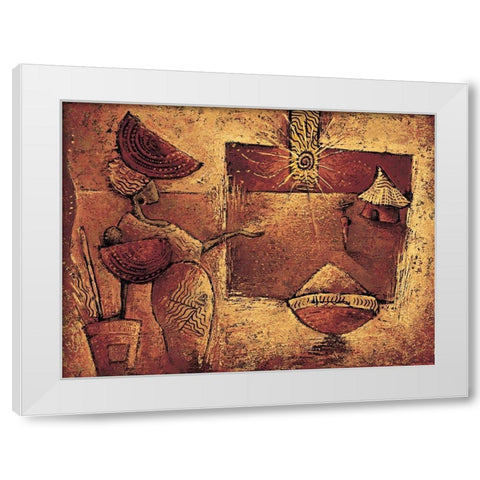 La 5eme case White Modern Wood Framed Art Print by Vital, Isabelle