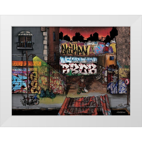 Wild Life I White Modern Wood Framed Art Print by Butch and Pea