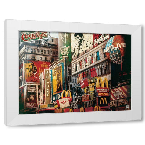 Al White Modern Wood Framed Art Print by Arietti, Fabienne