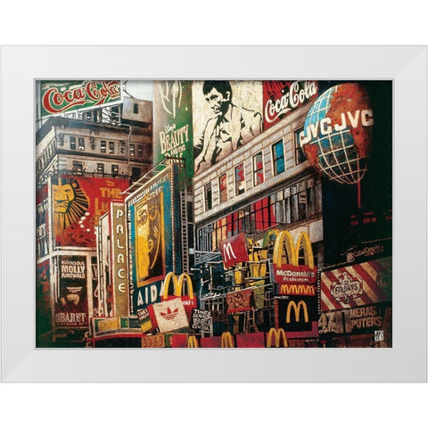 Al White Modern Wood Framed Art Print by Arietti, Fabienne