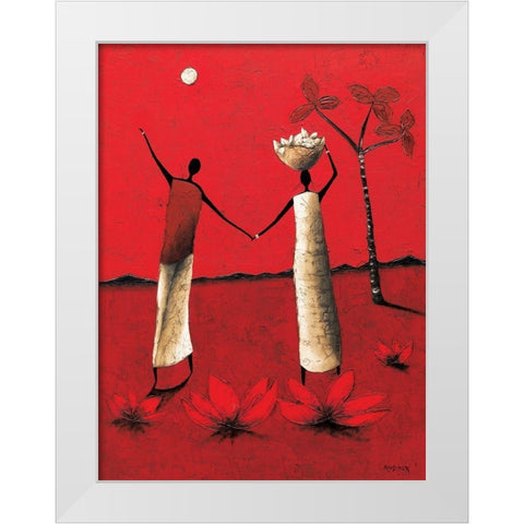 Un possible White Modern Wood Framed Art Print by Rauscher, Michel