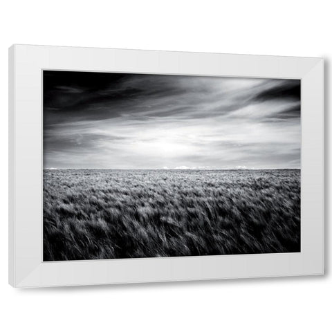 Le grand souffle White Modern Wood Framed Art Print by de Lattre, Pascal