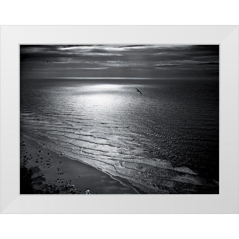 Cap Blanc-Nez White Modern Wood Framed Art Print by de Lattre, Pascal