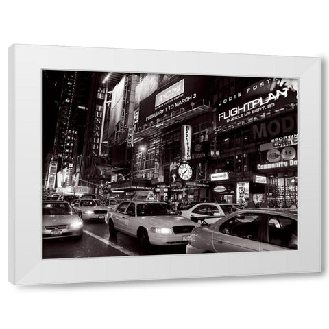 Madame Tussauds White Modern Wood Framed Art Print by Setboun, Michel