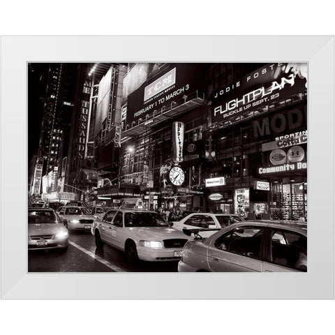 Madame Tussauds White Modern Wood Framed Art Print by Setboun, Michel