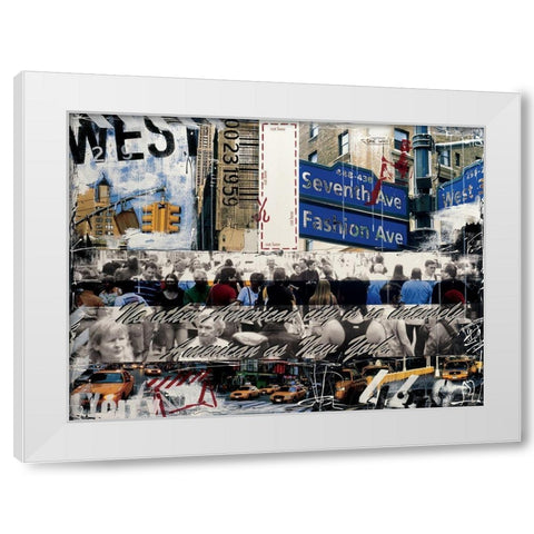 West 299 White Modern Wood Framed Art Print by Gachaga, Vincent