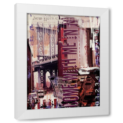 Come with me White Modern Wood Framed Art Print by Gachaga, Vincent