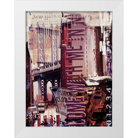 Come with me White Modern Wood Framed Art Print by Gachaga, Vincent