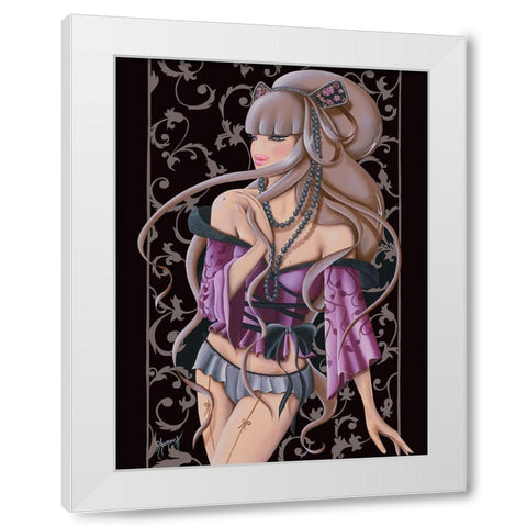 Dolce Lilou White Modern Wood Framed Art Print by Rhumeur, Aurelie