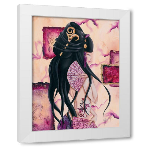 Dragon Lilou I White Modern Wood Framed Art Print by Rhumeur, Aurelie