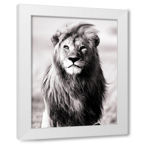 Majesty White Modern Wood Framed Art Print by Blonde Attitude