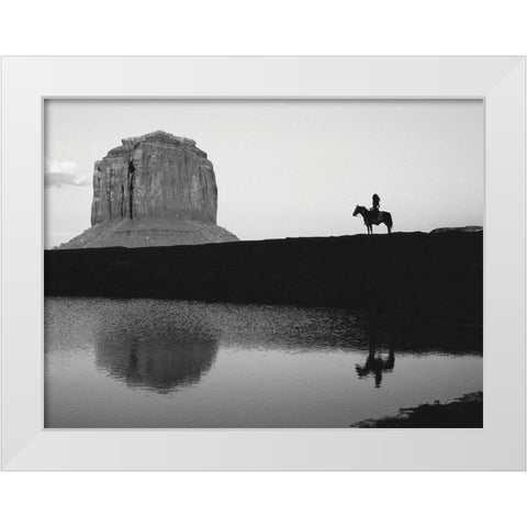 Indian White Modern Wood Framed Art Print by Braun Studio