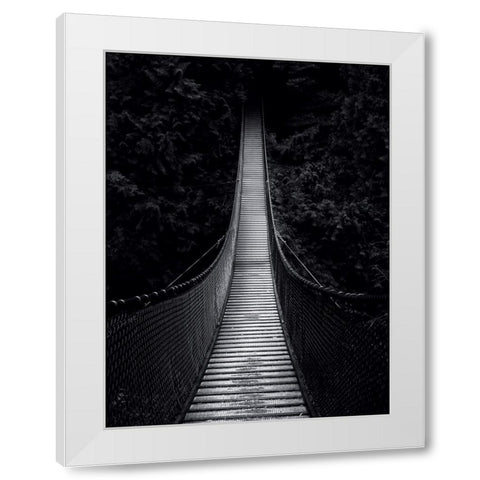 Bridge for nowhere White Modern Wood Framed Art Print by Braun Studio