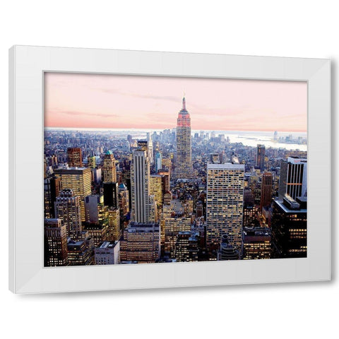 Red Empire White Modern Wood Framed Art Print by Setboun, Michel