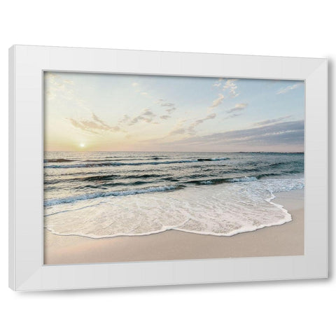 Bord de mer 3 White Modern Wood Framed Art Print by BRAUN Studio