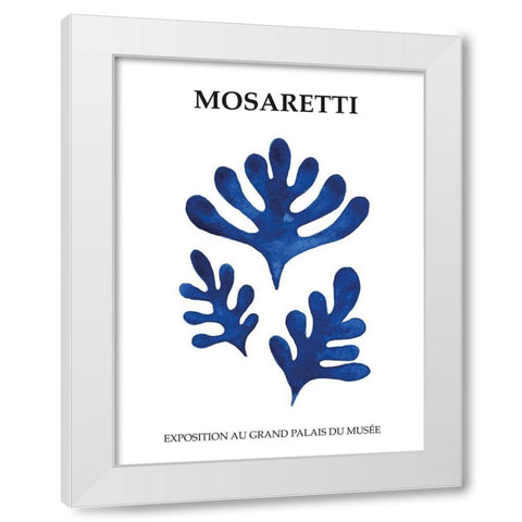 Mosaretti White Modern Wood Framed Art Print by BRAUN Studio